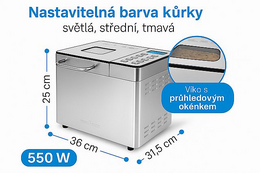 ProfiCook SM 1317 tyčový mixér nerez 1000W