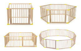 2Kids Toys Dětská dřevěná ohrádka XXL