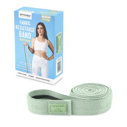 Spokey COTI FLEX MEDIUM Posilovací textilní guma, 7-12 kg