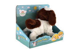 Pes Salto skákací chodící 19cm na baterie se zvukem v krabici 23x19x15cm