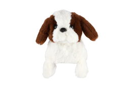 Pes Salto skákací chodící 19cm na baterie se zvukem v krabici 23x19x15cm