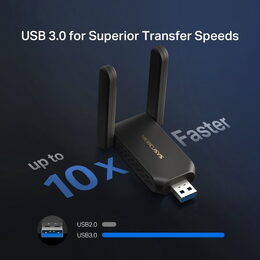 USB klient TP-Link Mercusys MA86XH Wireless USB adapter AXE5400, 2,4/5/6 GHz