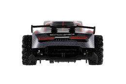 Auto RC sportovní plast 2,4GHz 20cm na baterie šedo-červené v krabici 24x12x14cm