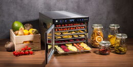 Sušička ovoce G21 Breezer s UV funkcí, nerez