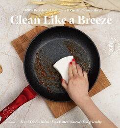 BERLINGERHAUS Sada nádobí s mramorovým povrchem 18 ks Burgundy Metallic Line BH-7035