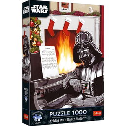 Puzzle Premium Plus: Star Wars - Vánoce s Darth Vader 1000 dílků 48x68,3cm v krabici 27x40x6cm