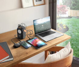 Powerbanka GoGEN 60000mAh, PB600001B, PD65W - černá/oranžová