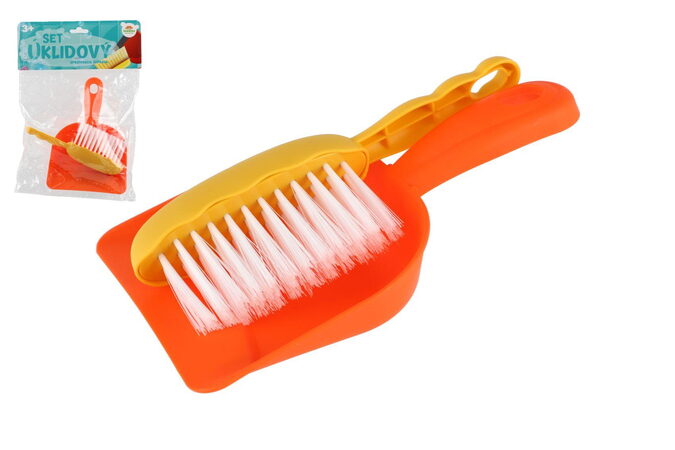 Uklízecí sada/uklízečka plast smetáček + lopatka v sáčku 20,5x29cm