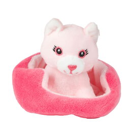 Zvířátko v pelíšku plyš 4 druhy 11x10cm 2m+