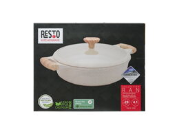 RESTO 93806 Nízký hrnec s pokličkou 28 cm, 4.1l (RAN)