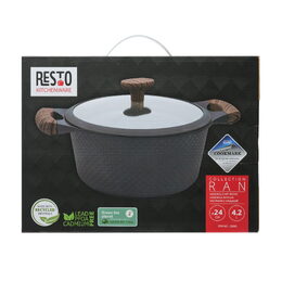 RESTO 93903 Hrnec s pokličkou 24 cm, 4.2l (RAN)