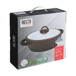 RESTO 94006 Nízký hrnec s pokličkou 28 cm, 4.2l (ASCELLA)