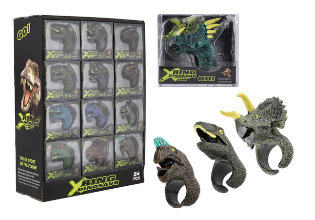 Teddies prstýnek dinosaurus nastavitelný plast