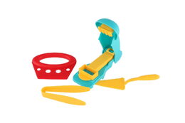 Stavebnice dům s pískem plast s doplňky v krabici 28x19x8cm