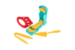 Stavebnice hrad s pískem plast s doplňky v krabici 28x19x8cm