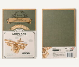 RoboTime 3D dřevěná skládačka Historické letadlo Historické letadlo