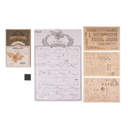RoboTime 3D dřevěná skládačka Historické letadlo Historické letadlo