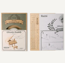 RoboTime 3D dřevěná skládačka Velké piano