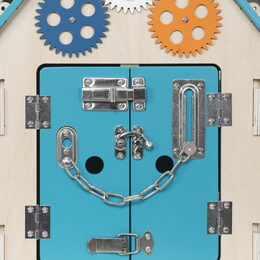 2Kids Toys Activity board Domeček tyrkysový