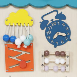 2Kids Toys Activity board Domeček tyrkysový