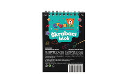 Škrabací/Vyškrabovací notes CREATED barevný 10 listů 10x14cm v sáčku