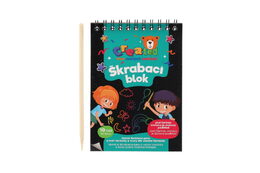 Škrabací/Vyškrabovací notes CREATED barevný 10 listů 10x14cm v sáčku
