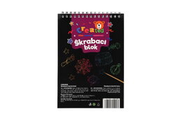 Škrabací/Vyškrabovací notes barevný CREATED 10 listů 14x20cm v sáčku
