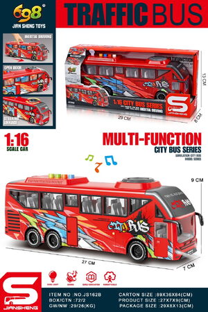 Autobus červený 1:16