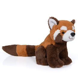 Plyšová panda červená sedící s dlouhým ocasem 20 cm