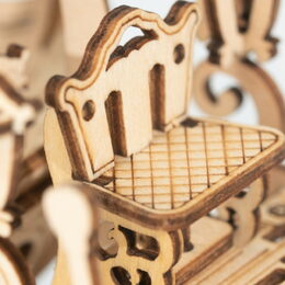 RoboTime dřevěné 3D puzzle Pohádkový kočár