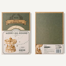 RoboTime 3D dřevěná skládačka Veselý kolotoč