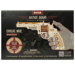 RoboTime 3D dřevěné mechanické puzzle Revolver Corsac