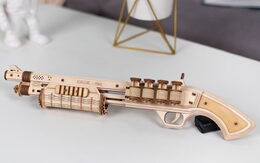 RoboTime 3D dřevěné mechanické puzzle Brokovnice Terminátor