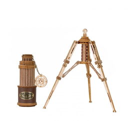 RoboTime 3D dřevěné mechanické puzzle Pirátský dalekohled