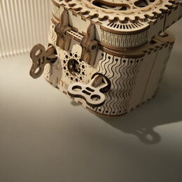 RoboTime 3D dřevěné mechanické puzzle Šperkovnice