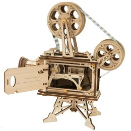 RoboTime 3D dřevěné mechanické puzzle Filmový projektor