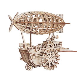 RoboTime 3D dřevěné mechanické puzzle Fantastická vzducholoď