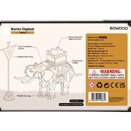 RoboTime 3D dřevěná skládačka Bojovný slon