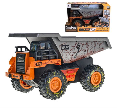Mikro auto stavební sklápěčka Construct 25cm plast se světlem a zvukem na setrva