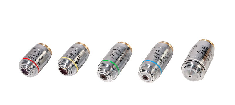 Sada objektivů MAGUS FL S-APO60 PlanF S-Apo 4?/10?/20?/40?/100? olej ?/0,17 H60