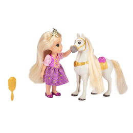 Panenka Disney Princezna Locika/Belle a koník Maxmus/Phillipe