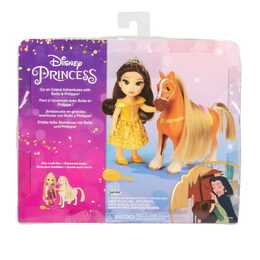 Panenka Disney Princezna Locika/Belle a koník Maxmus/Phillipe