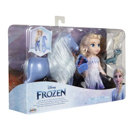 Panenka Ledové království Mini Elsa 15 cm a kouzelný kůň Nokk
