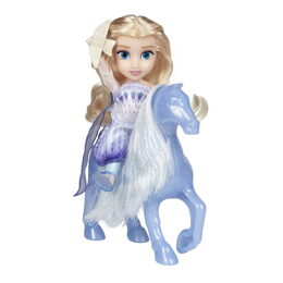Panenka Ledové království Mini Elsa 15 cm a kouzelný kůň Nokk