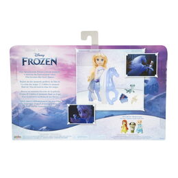 Panenka Ledové království Mini Elsa 15 cm a kouzelný kůň Nokk