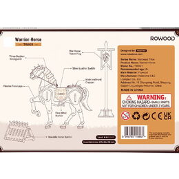 RoboTime 3D dřevěná skládačka Bojovný kůň