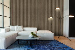 Zakončovací lišta G21 pro akustický panel, kouřový dub