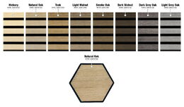Zakončovací lišta G21 pro akustický panel, teak