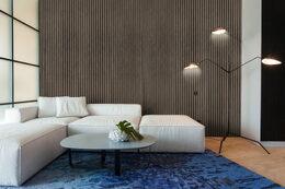 Zakončovací lišta G21 pro akustický panel, tmavý ořech