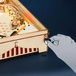 RoboTime 3D dřevěná mechanická skládačka Pinball